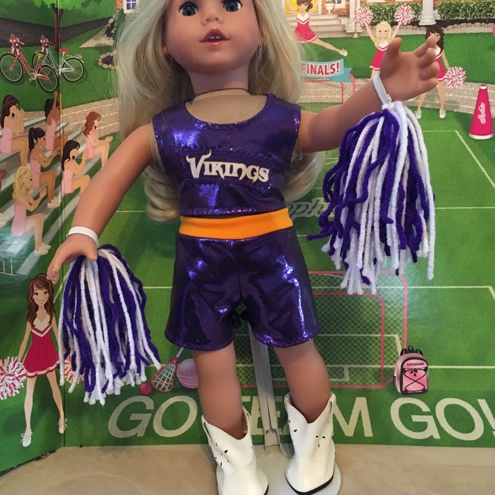 American Girl Vikings Cheerleader outfit
